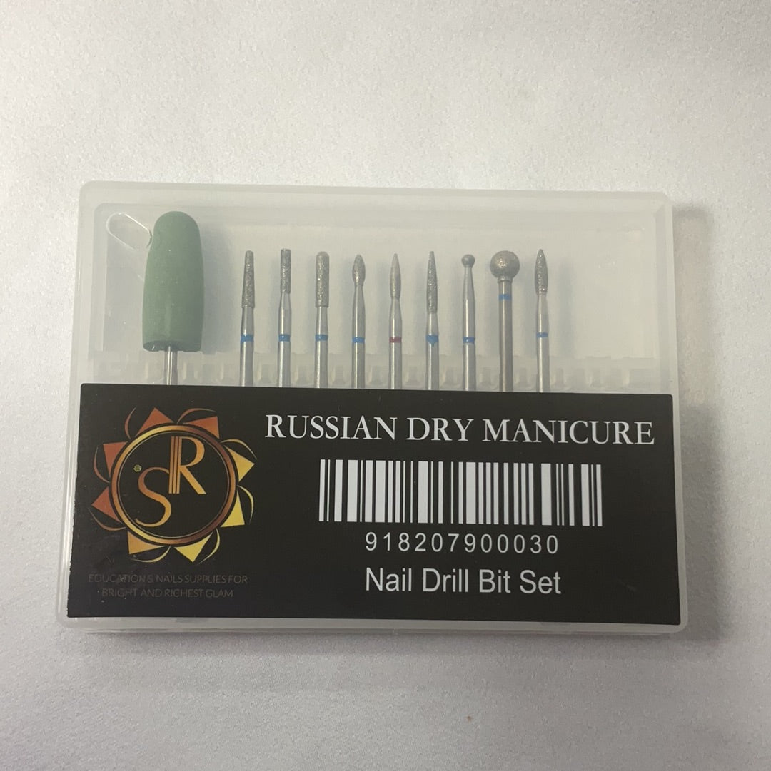 (SR)  Russian Manicure drill Bit Set